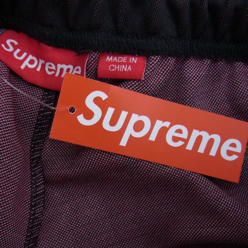Supreme シュプリーム 22AW World Famous Jacquard Track Pants ワールド フェイマス ジャカード トラック パンツ ブラック ロゴ ブラック系 レッド系 S【美品】【中古】