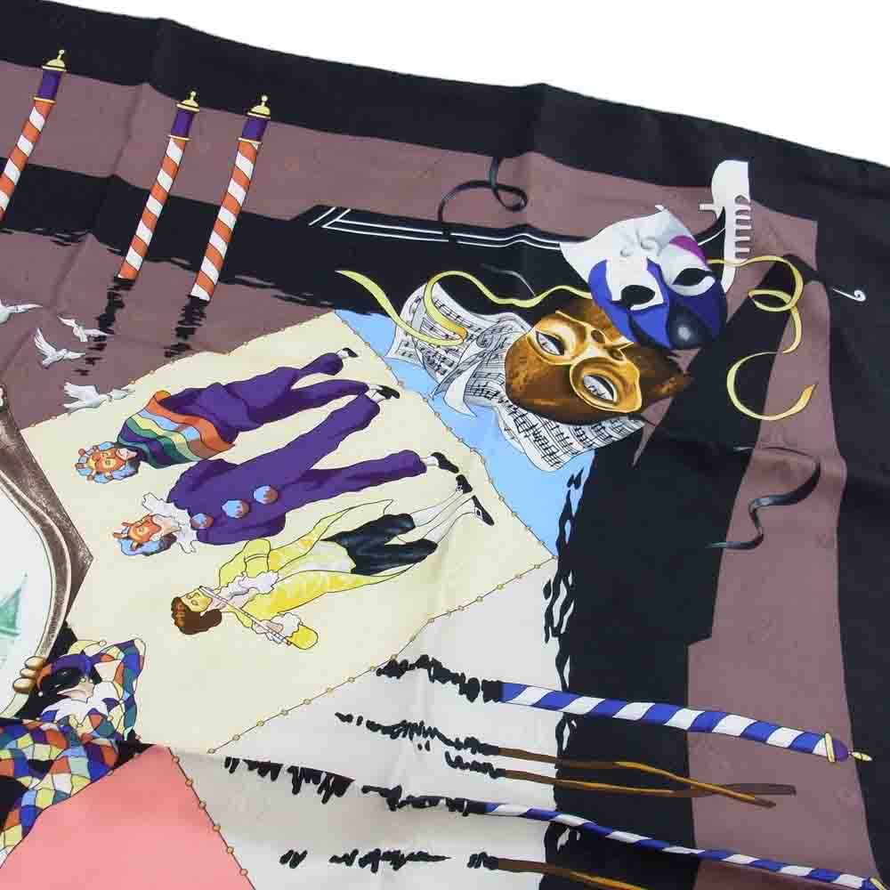 HERMES エルメス カレ 90 CARNAVAL DE VENICE ヴェニスの謝肉祭 スカーフ マルチカラー系【中古】
