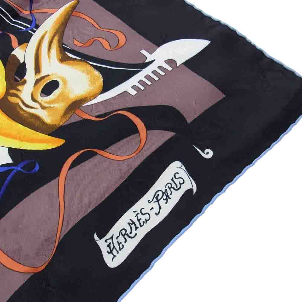 HERMES エルメス カレ 90 CARNAVAL DE VENICE ヴェニスの謝肉祭 スカーフ マルチカラー系【中古】