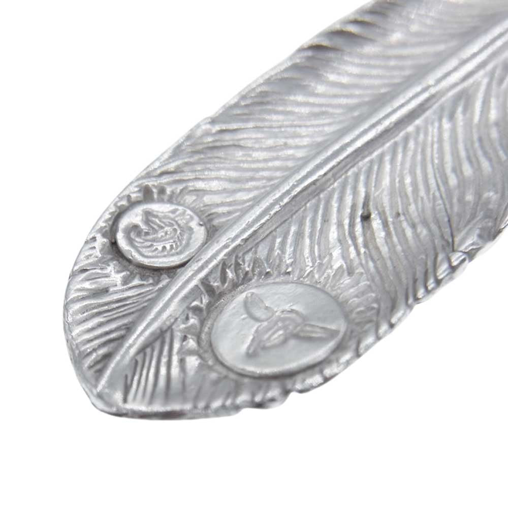 タディアンドキング SVフェザー K18 GPローズ付き L ラージ シルバー シルバー系 ゴールド系【中古】