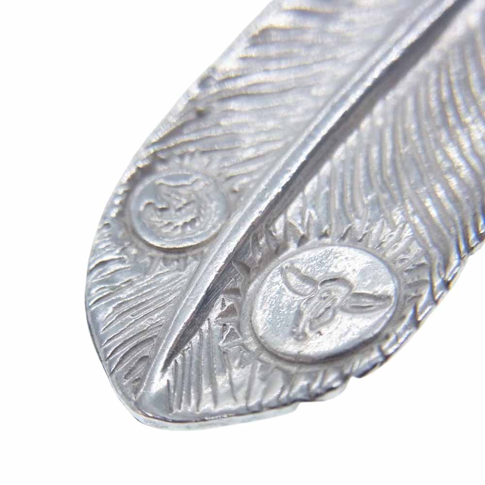 タディアンドキング SVフェザー ハートK18 L ラージ 上金 シルバー シルバー系 ゴールド系【中古】