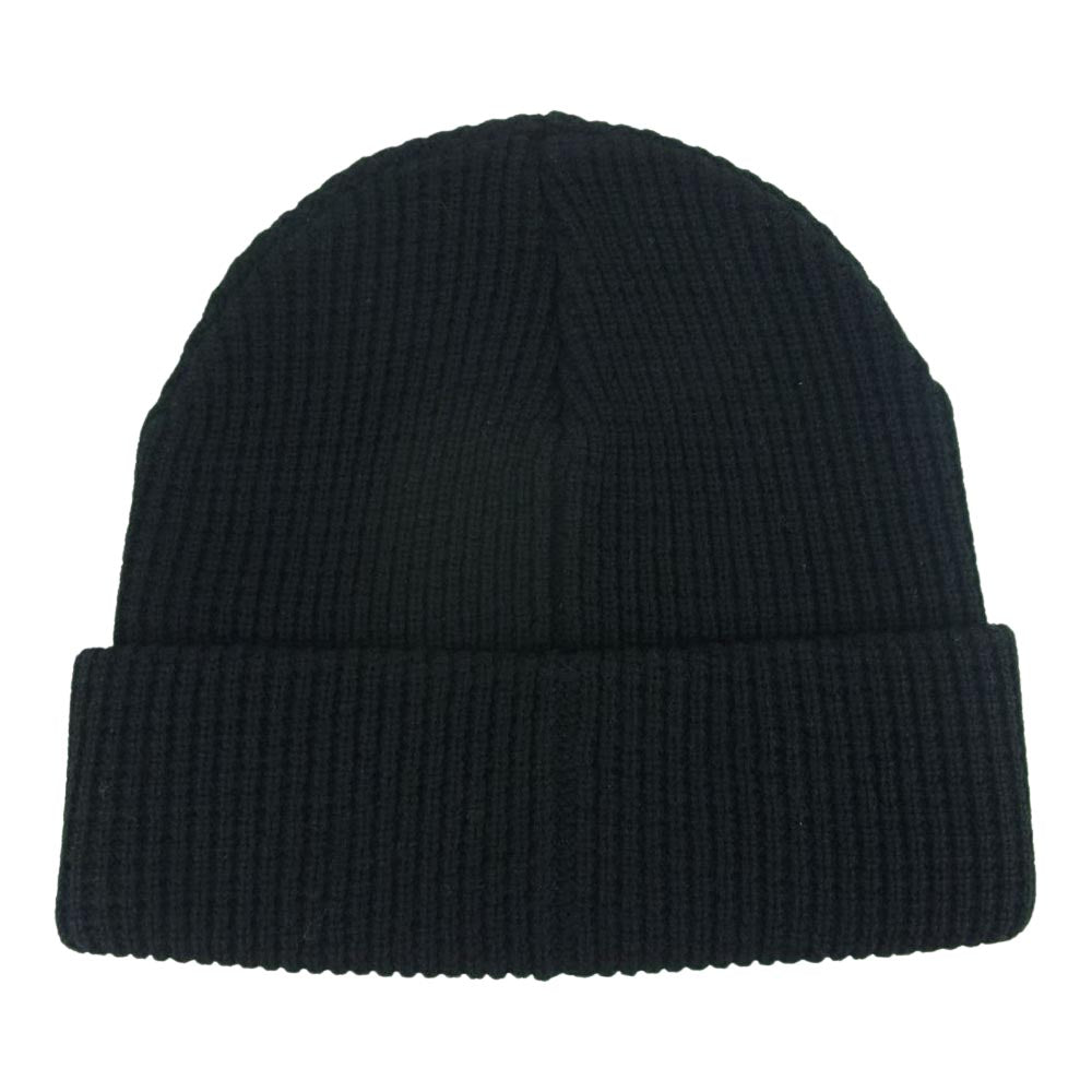 WTAPS ダブルタップス 19AW 192MADT-HT03 BEANIE 03 WOAC ウール ロゴ タグ ニット帽 ビーニー ブラック系 00【美品】【中古】