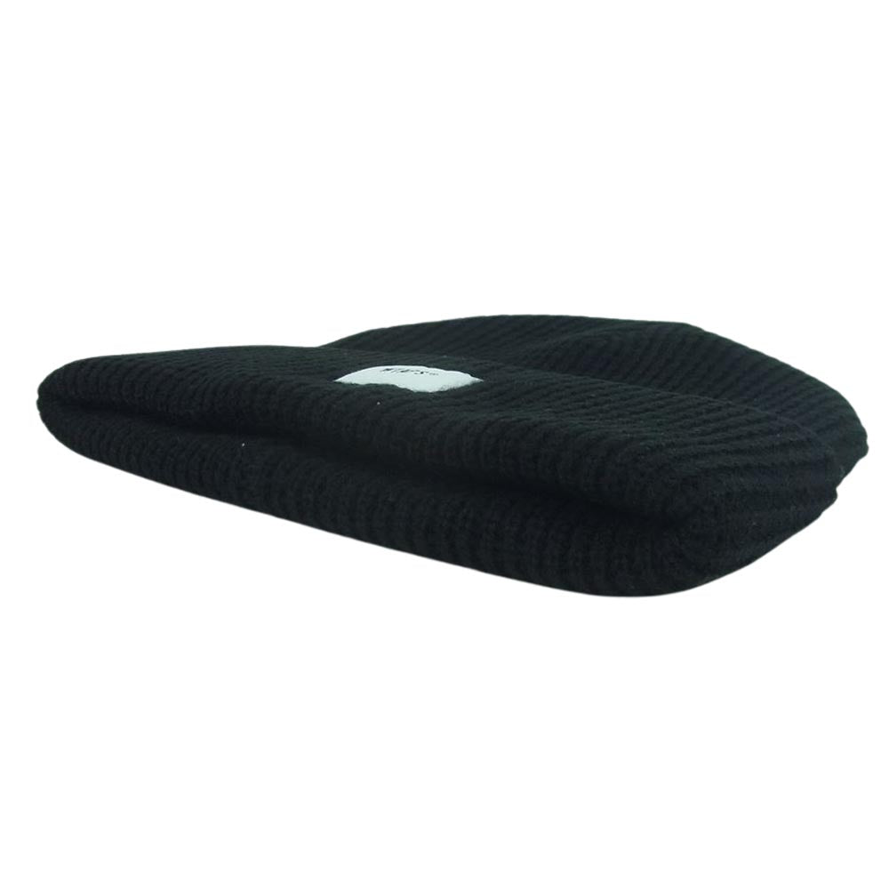 WTAPS ダブルタップス 19AW 192MADT-HT03 BEANIE 03 WOAC ウール ロゴ タグ ニット帽 ビーニー ブラック系 00【美品】【中古】