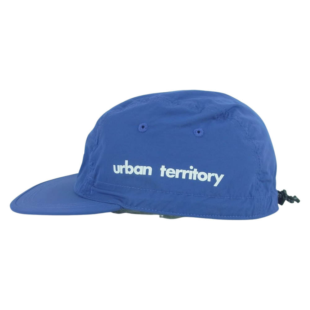 WTAPS ダブルタップス 21SS 211HCDT-HT09 CAP NYLON TUSSAH ナイロン タッサー ロゴ プリント キャップ ブルー系 03【中古】