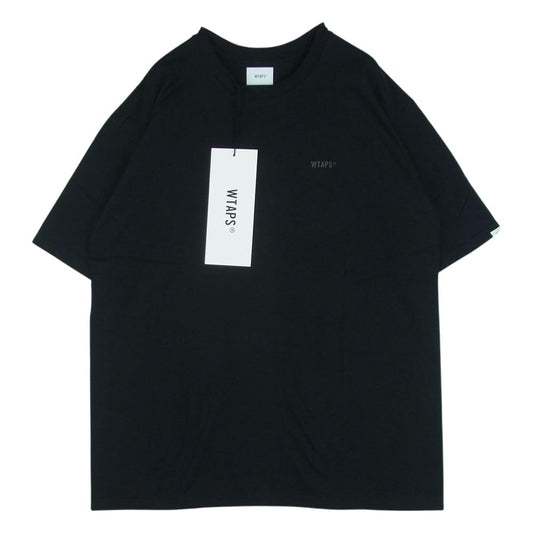 WTAPS ダブルタップス 21SS 211PCDT-ST10S MOON&STAR SS TEE ムーン アンド スター ロゴ バックプリント 半袖 Tシャツ ブラック系 04【美品】【中古】