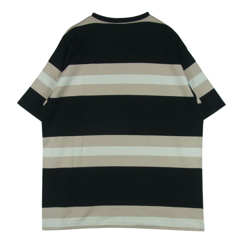 WTAPS ダブルタップス 20SS 201ATDT-CSM25 VATOS SS TEE COTTON コットン ボーダー バトス 半袖 Tシャツ ブラック系 ベージュ系 02【中古】