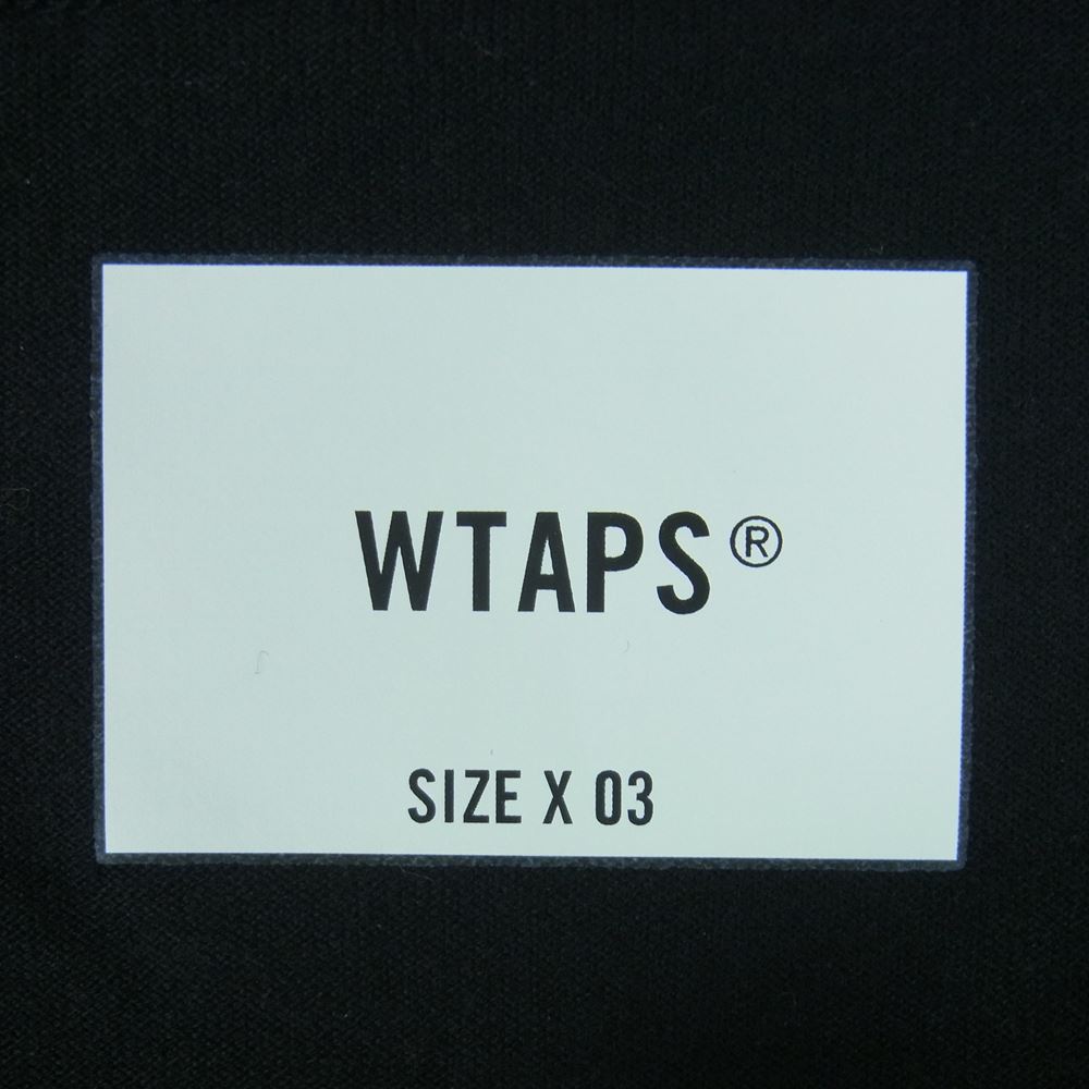 WTAPS ダブルタップス 21SS 211ATDT-CSM12 INSECT 02 S/S COPO インセクト プリント タグ 刺繍 半袖 ポケット Tシャツ ブラック系 03【極上美品】【中古】