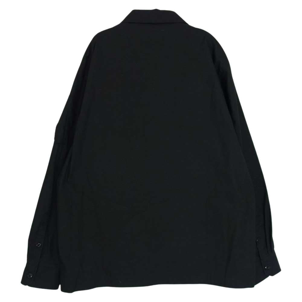 WTAPS ダブルタップス 21SS 211BRDT-SHM03 FLYERS LS COTTON WEATHER ミリタリー フライヤーズ コットン 長袖 シャツ ジャケット ブラック系 03【中古】
