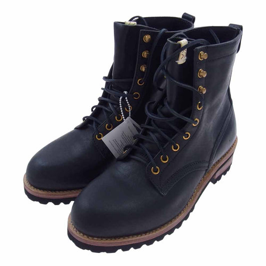 VISVIM ビズビム 0118102002006 18SS ZERMATT BOOTS FOLK HORSEHIDE ツェルマット ブーツ フォーク ホースハイド ブラック系 M10【新古品】【未使用】【中古】