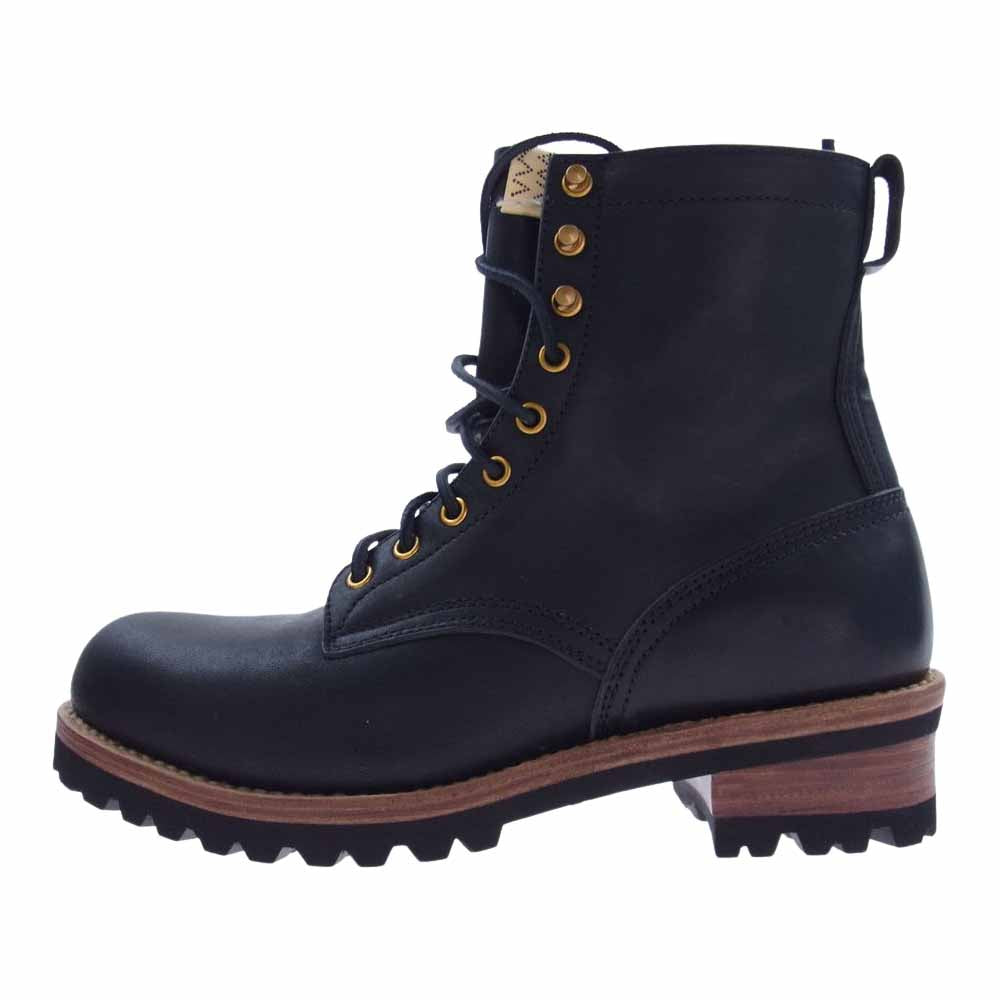 VISVIM ビズビム 0118102002006 18SS ZERMATT BOOTS FOLK HORSEHIDE ツェルマット ブーツ フォーク ホースハイド ブラック系 M10【新古品】【未使用】【中古】