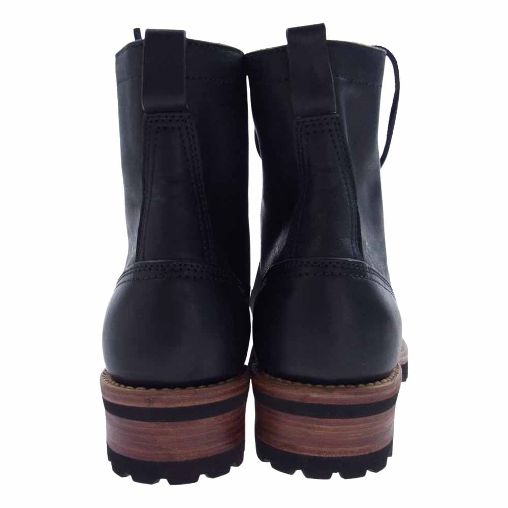 VISVIM ビズビム 0118102002006 18SS ZERMATT BOOTS FOLK HORSEHIDE ツェルマット ブーツ フォーク ホースハイド ブラック系 M10【新古品】【未使用】【中古】
