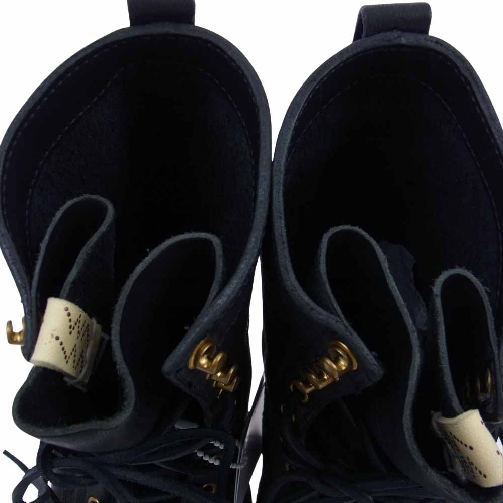 VISVIM ビズビム 0118102002006 18SS ZERMATT BOOTS FOLK HORSEHIDE ツェルマット ブーツ フォーク ホースハイド ブラック系 M10【新古品】【未使用】【中古】