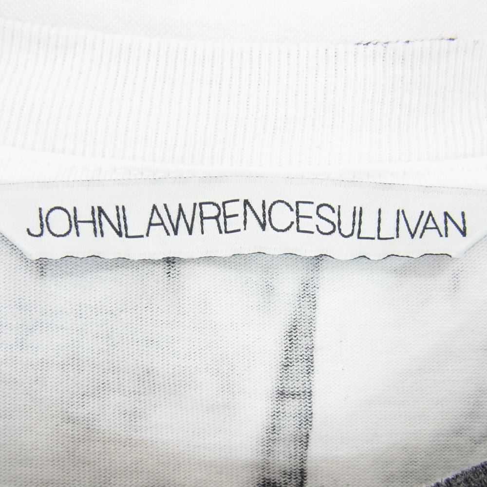 JOHN LAWRENCE SULLIVAN ジョンローレンスサリバン 5B006-0321-36 WRINKLE PRINT Tシャツ ブラック ホワイト ブラック系 M【中古】
