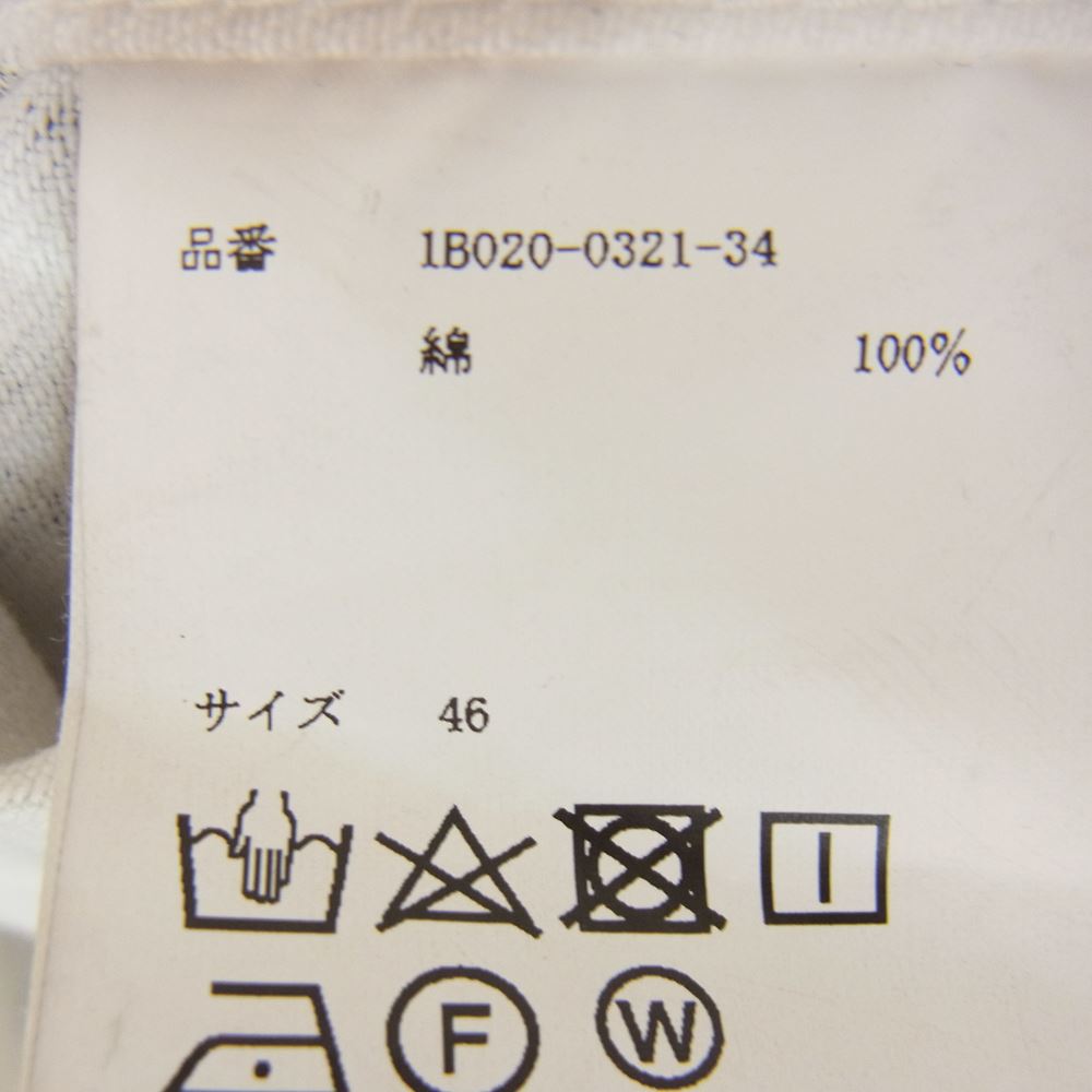 JOHN LAWRENCE SULLIVAN ジョンローレンスサリバン 1B020-0321-34 WRINKLE PRINT DENIM JACKET プリント デニム ジャケット ブラック ホワイト ブラック系 46【中古】