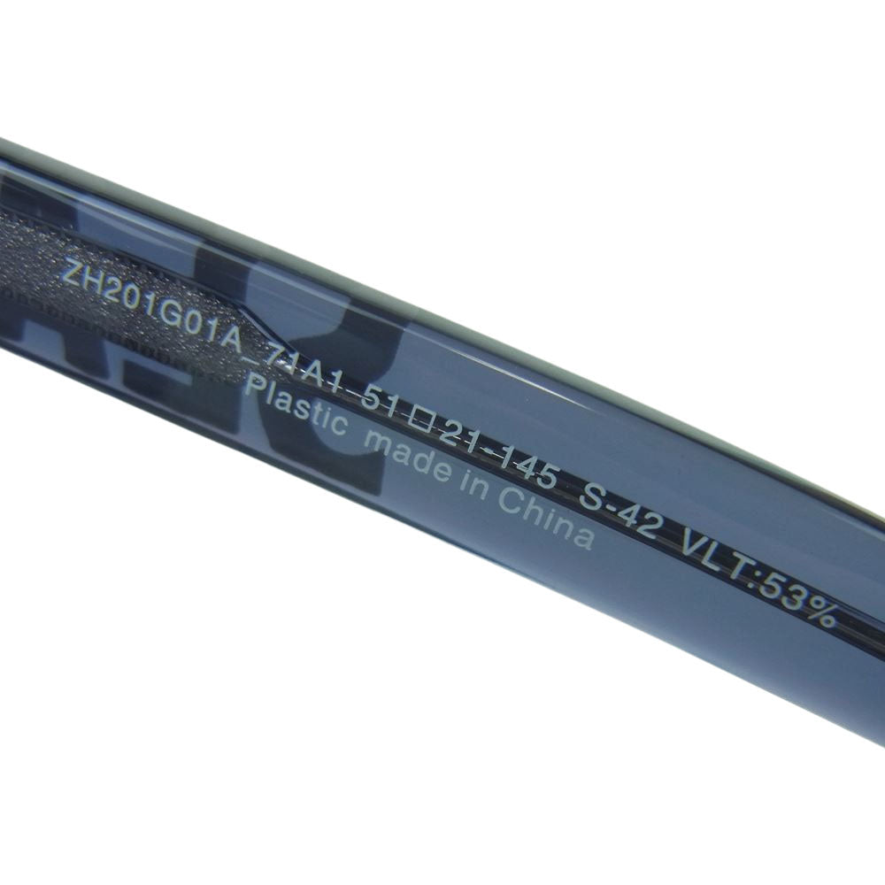 WIND AND SEA ウィンダンシー Zoff ゾフ 別注 ZH201G01A_71A1 サングラス ブルー系 クリアブルー系 51□21-145【新古品】【未使用】【中古】