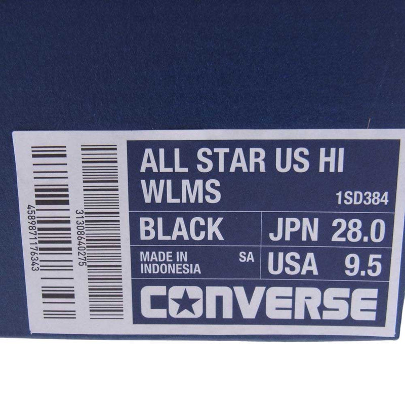 ウィズリミテッド × mita sneakers ミタスニーカーズ × Converse コンバース All Star US HI WLMS ハイカット スニーカー  ブラック系 28cm【新古品】【未使用】【中古】