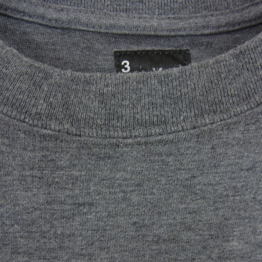 NEIGHBORHOOD ネイバーフッド × STUSSY 15TH ANNIVERSARY’EVIL THINGS プリント 半袖 TEE Tシャツ  グレー系 3【中古】
