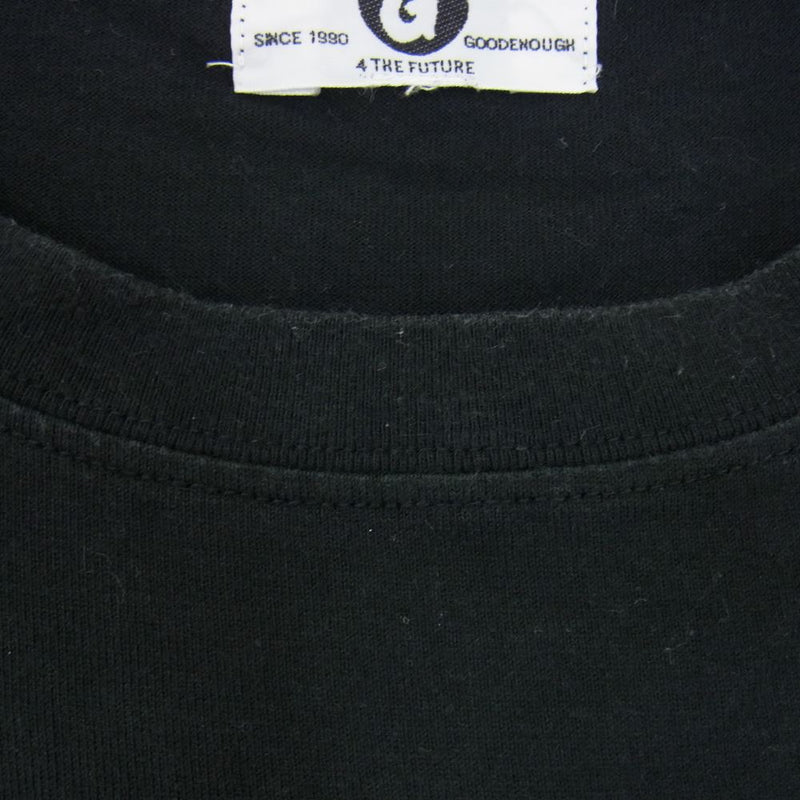 GOODENOUGH グッドイナフ BIG g LOGO グラムg ロゴ 半袖 TEE Tシャツ 復刻 ブラック系 XL【中古】