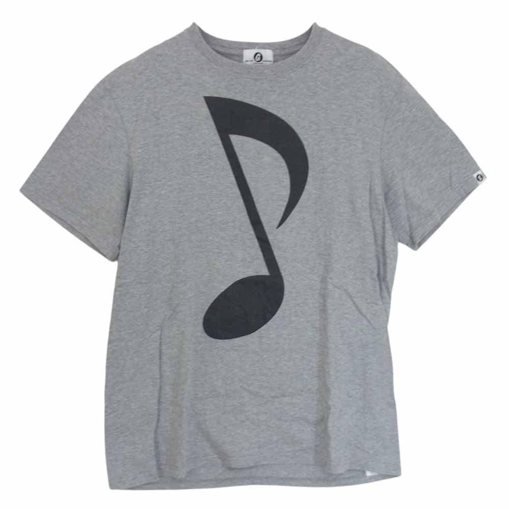 GOODENOUGH グッドイナフ 音符 オンプ LOGO 半袖 TEE Tシャツ 復刻 グレー系 XL【中古】