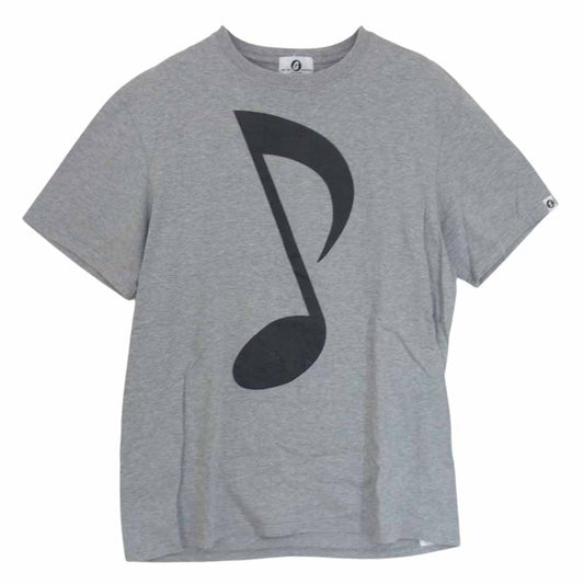 GOODENOUGH グッドイナフ 音符 オンプ LOGO 半袖 TEE Tシャツ 復刻 グレー系 XL【中古】