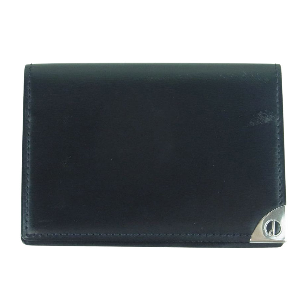 Dunhill ダンヒル レザー カード ケース ブラック系【中古】