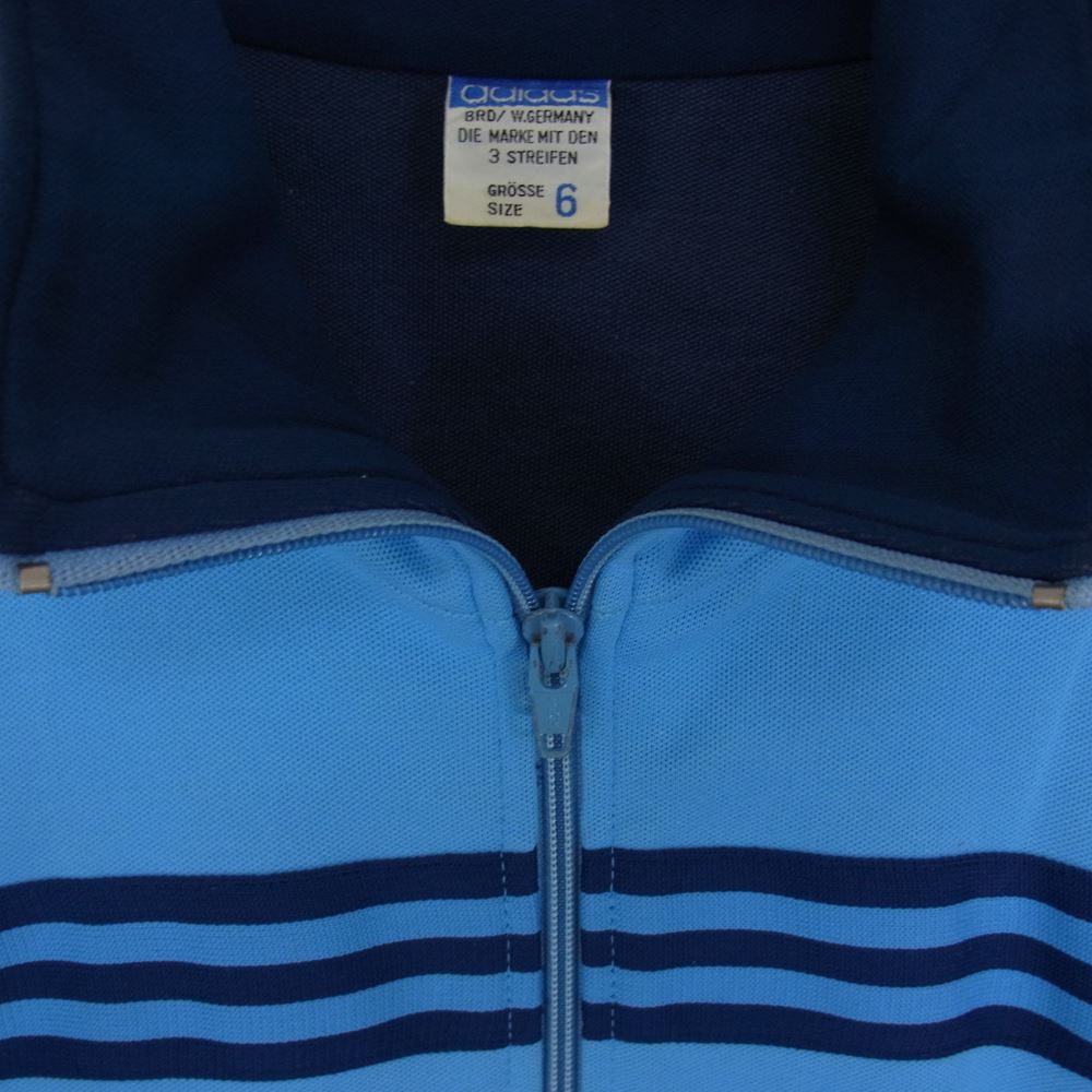 adidas アディダス 70s~80s 西ドイツ製 ヴィンテージ オリジナル トラック ジャケット ブルー系 6【中古】