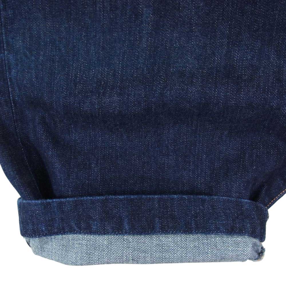 EVISU エヴィス 7001 カモメ ペイント 赤耳 ショート デニム パンツ インディゴブルー系 36【中古】