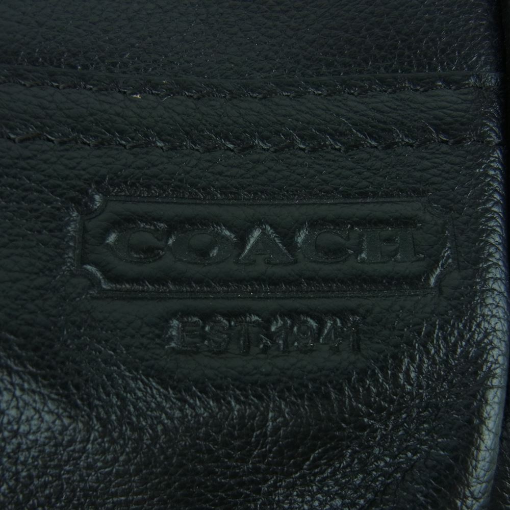 COACH コーチ E1293-70617 トンプソン コンバーチブル レザー ショルダー ボディ バック ブラック系【美品】【中古】
