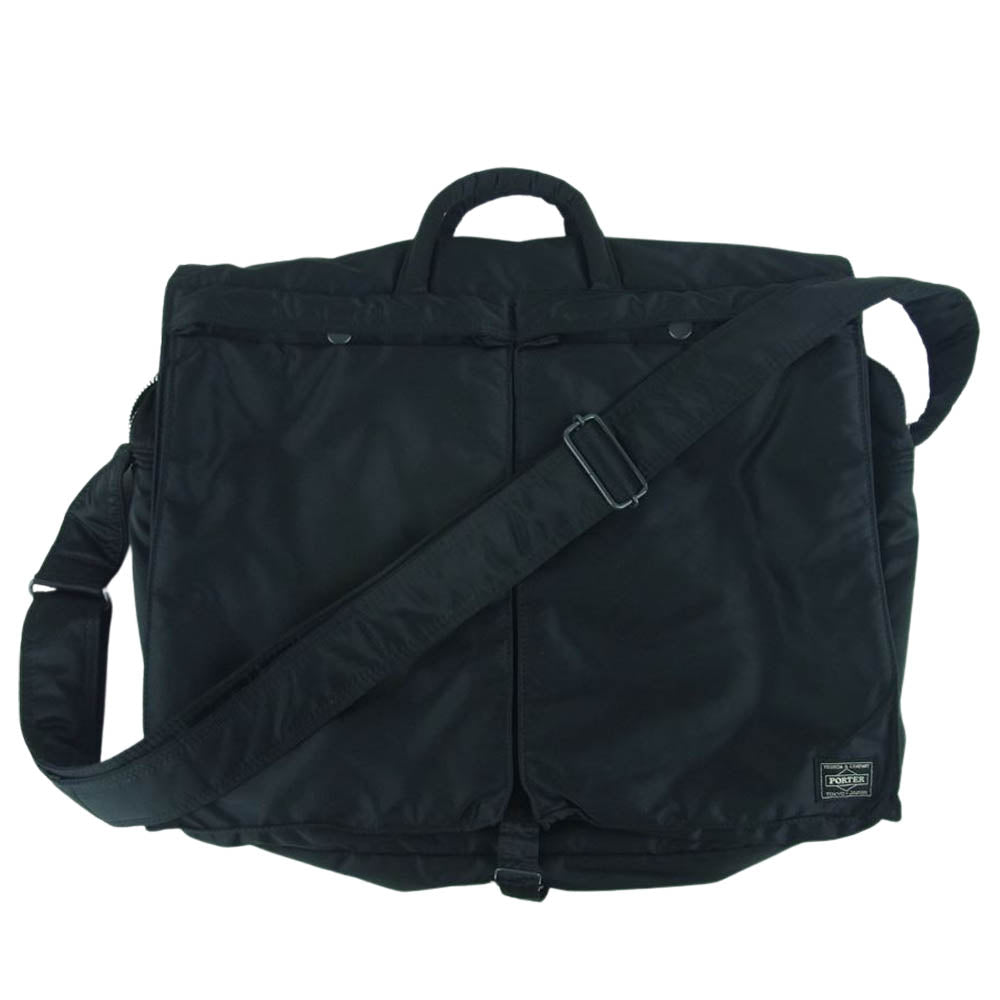 PORTER ポーター 622-79320 TANKER 2WAY SHOULDER BAG タンカー 2WAY ショルダー バッグ ブラック系【中古】