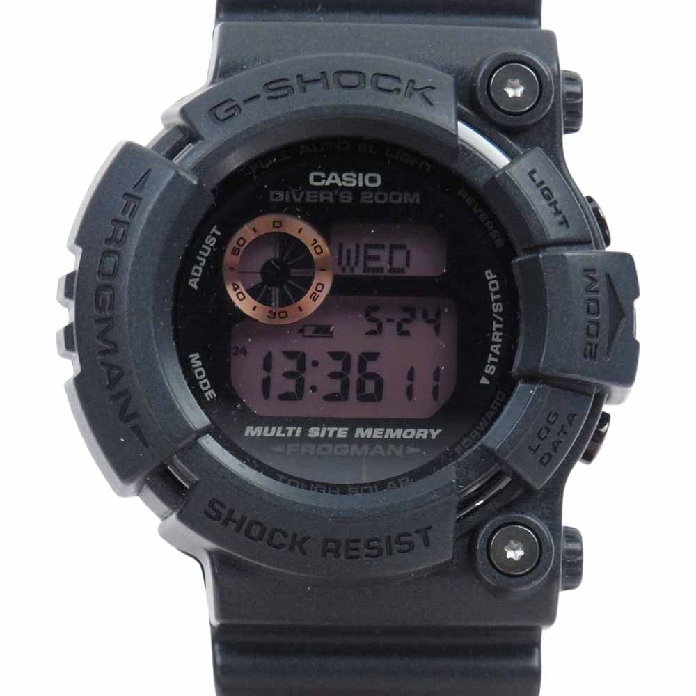 G-SHOCK ジーショック GW-200MS FROGMAN フロッグマン メン イン ラスティブラック クォーツ 腕時計 ウォッチ ブラック系【極上美品】【中古】
