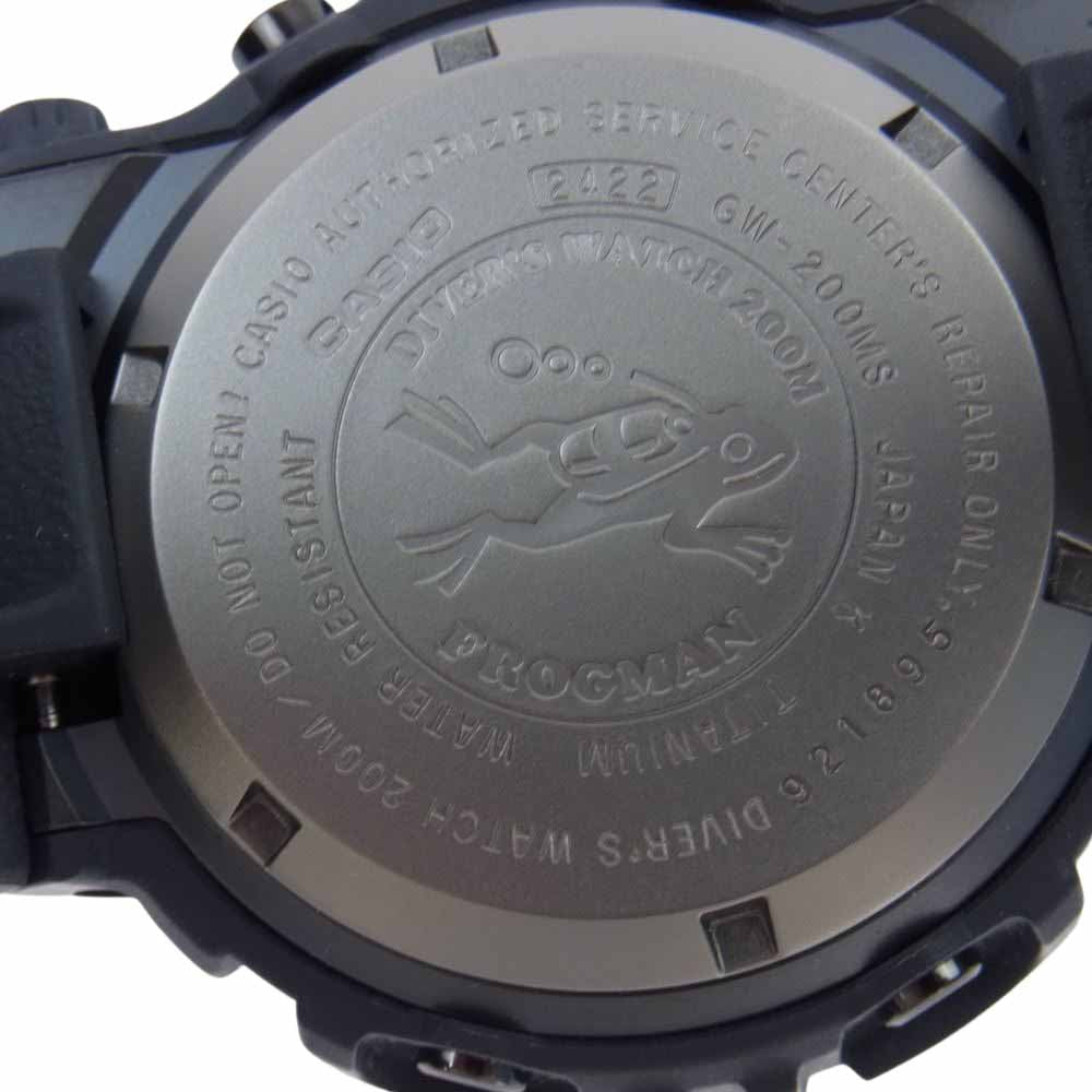 G-SHOCK ジーショック GW-200MS FROGMAN フロッグマン メン イン ラスティブラック クォーツ 腕時計 ウォッチ ブラック系【極上美品】【中古】