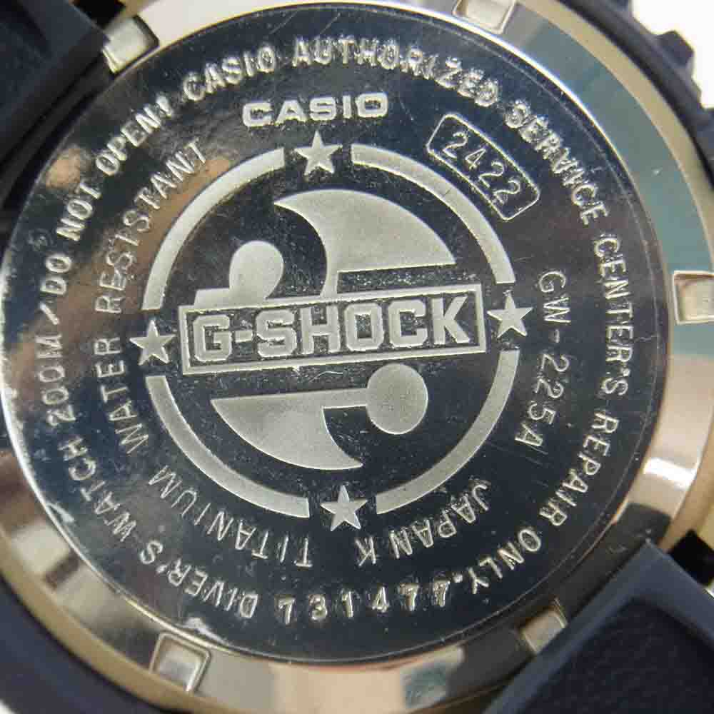 G-SHOCK ジーショック GW-225A-1JF 25周年 FROGMAN フロッグマン ドーンブラック クォーツ 腕時計 ウォッチ ブラック系【美品】【中古】