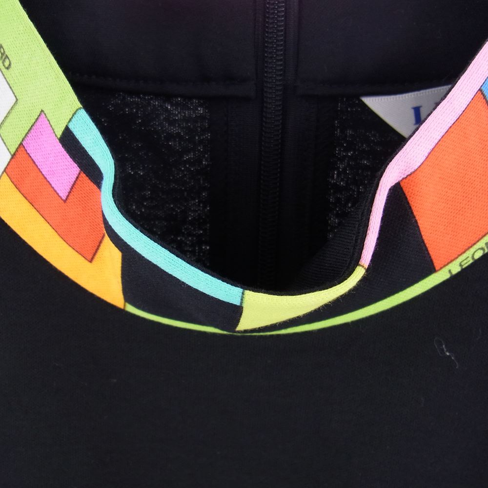 LEONARD レオナール SPORT スポーツ 襟切替 ハイネック Tシャツ ブラック ブラック系 L【中古】