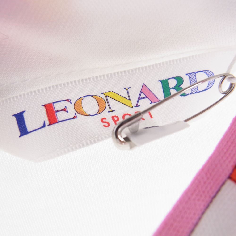 LEONARD レオナール SPORT スポーツ 襟切替 ハイネック Tシャツ ホワイト ホワイト系 L【極上美品】【中古】