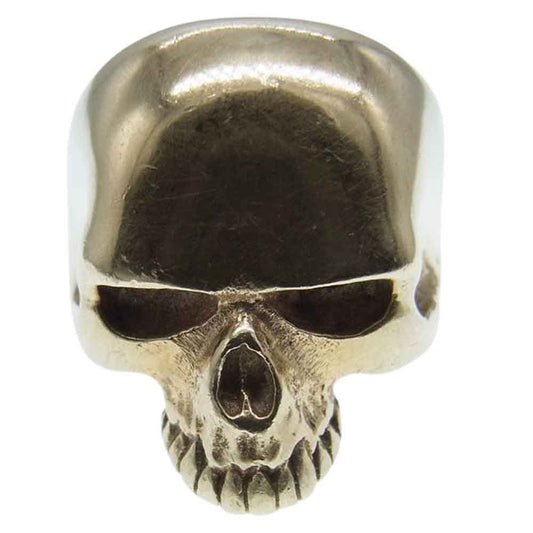 CRAZY PIG クレイジーピッグ 9K ゴールド スモール エビル スカル リング ゴールド系 18号【中古】