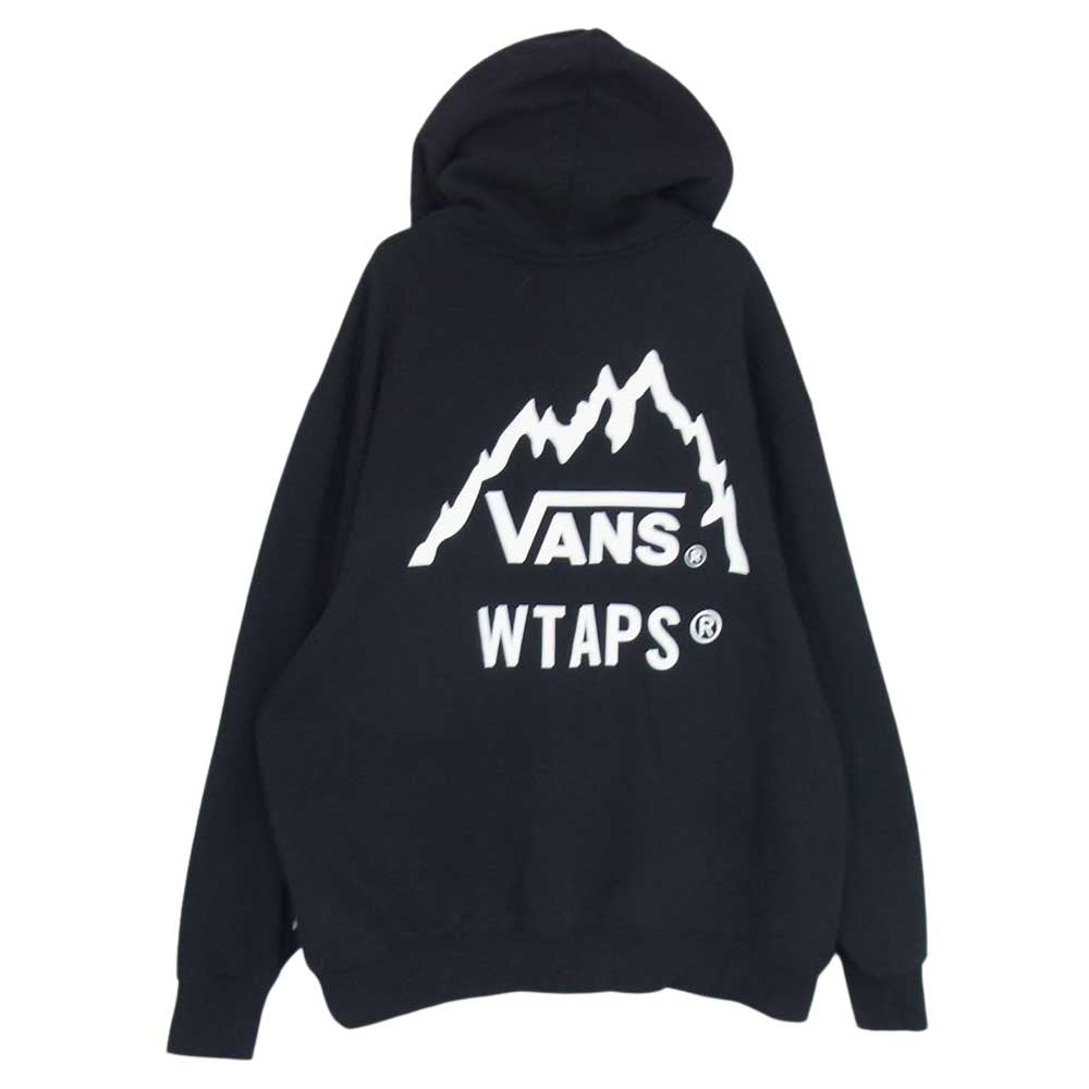 WTAPS ダブルタップス 22AW × VANS Vault ヴァンズ バンズ ヴォルト スウェット フーディー パーカー ブラック系 03【中古】
