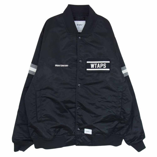 WTAPS ダブルタップス 182TQDT-JKM02 TEAM JACKET チーム ジャケット スタジャン ブルゾン ブラック系 03【中古】