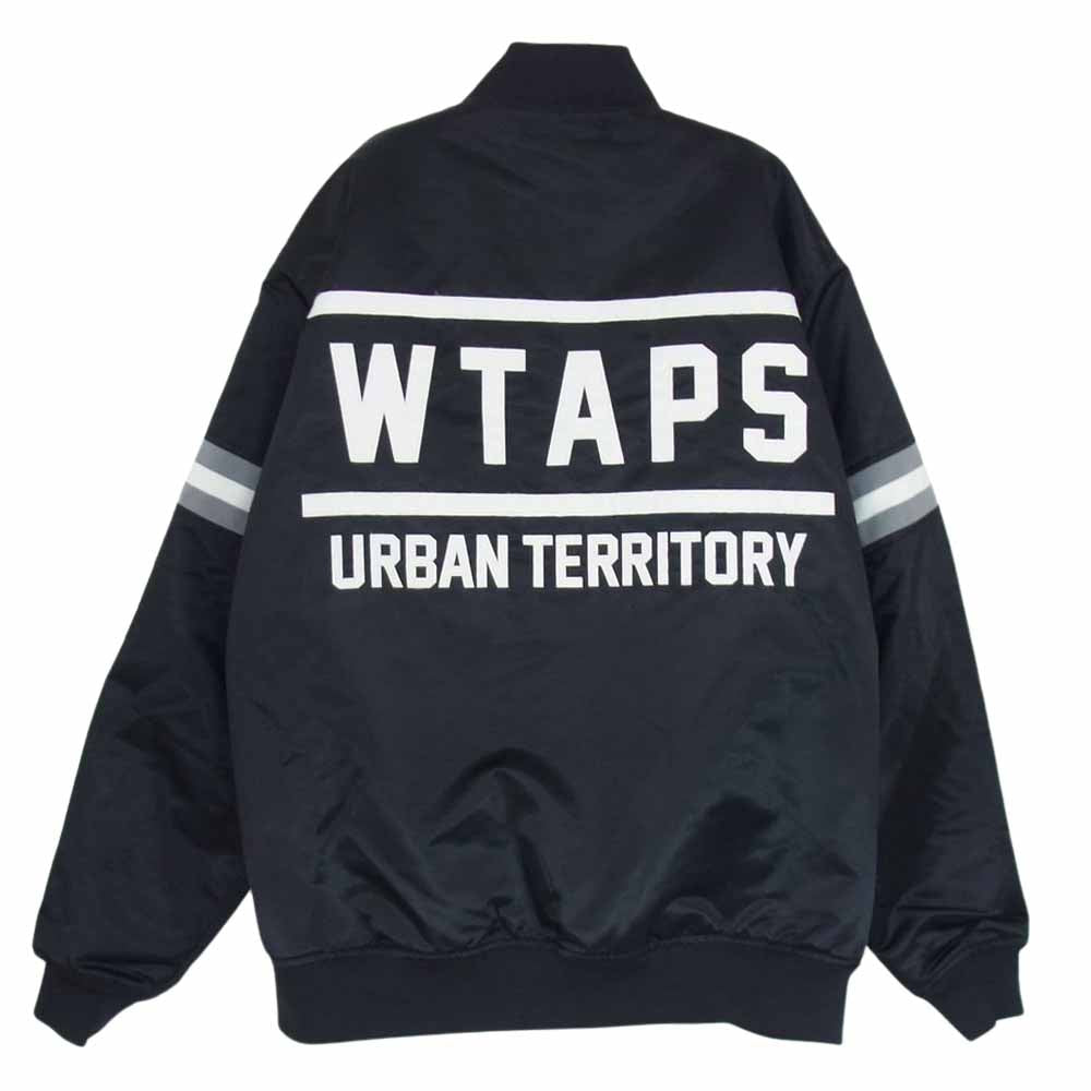 WTAPS ダブルタップス 182TQDT-JKM02 TEAM JACKET チーム ジャケット スタジャン ブルゾン ブラック系 03【中古】