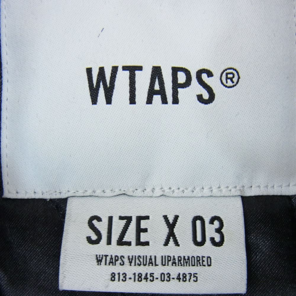 WTAPS ダブルタップス 182TQDT-JKM02 TEAM JACKET チーム ジャケット スタジャン ブルゾン ブラック系 03【中古】
