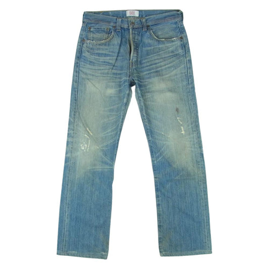 Levi's リーバイス 08501-00 501 USED 加工 デニム パンツ 廃版 フィリピン製 インディゴブルー系 W32 L32【中古】