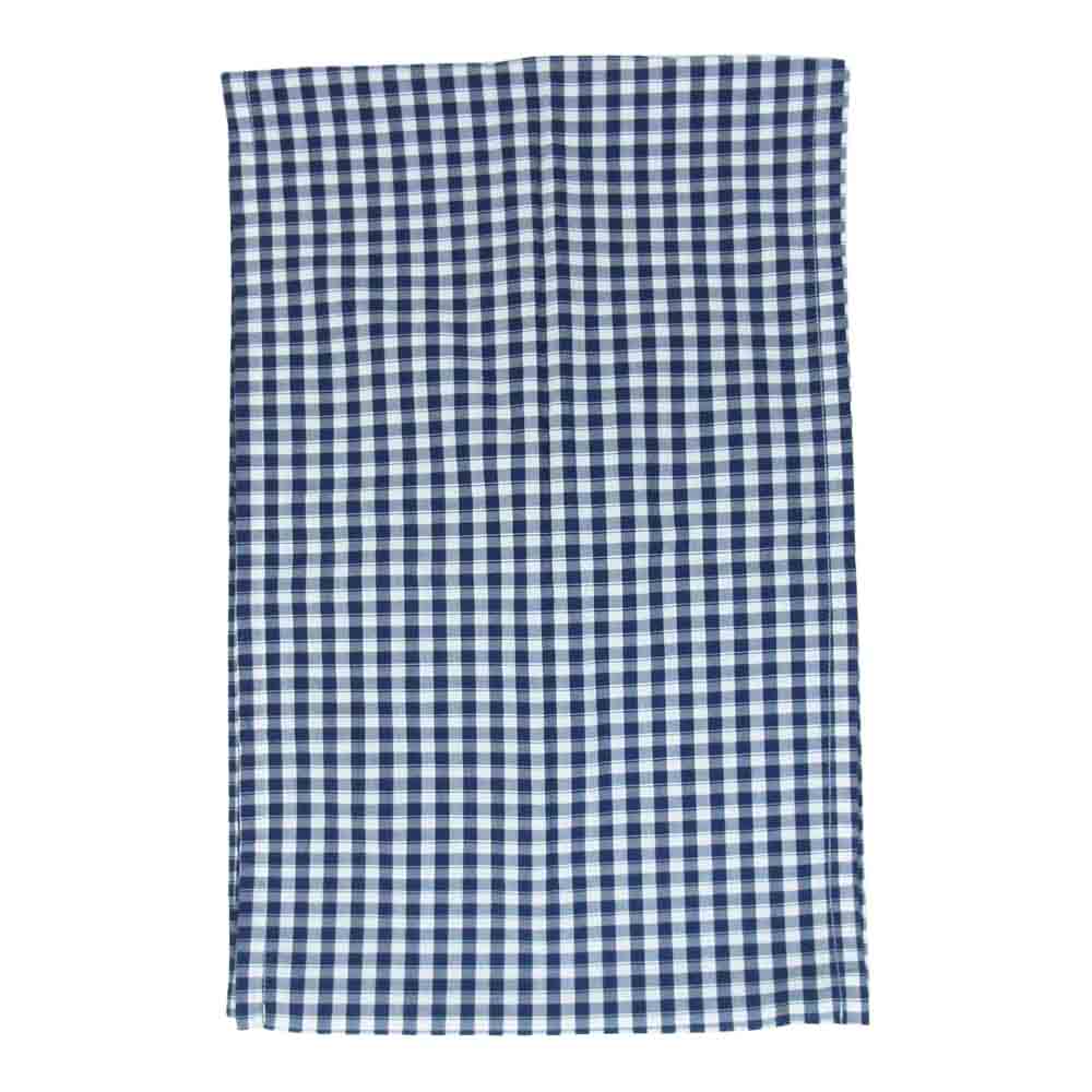 PORTER CLASSIC ポータークラシック ギンガムチェック ストール ネイビー系【中古】