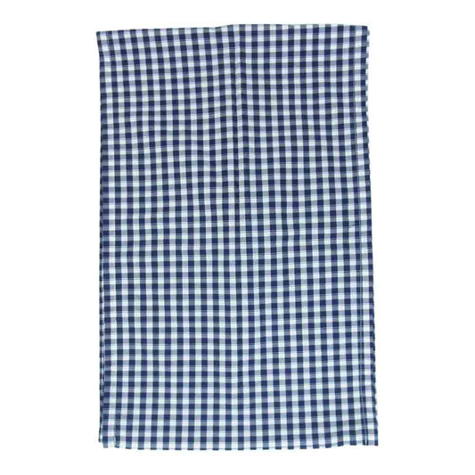 PORTER CLASSIC ポータークラシック ギンガムチェック ストール ネイビー系【中古】