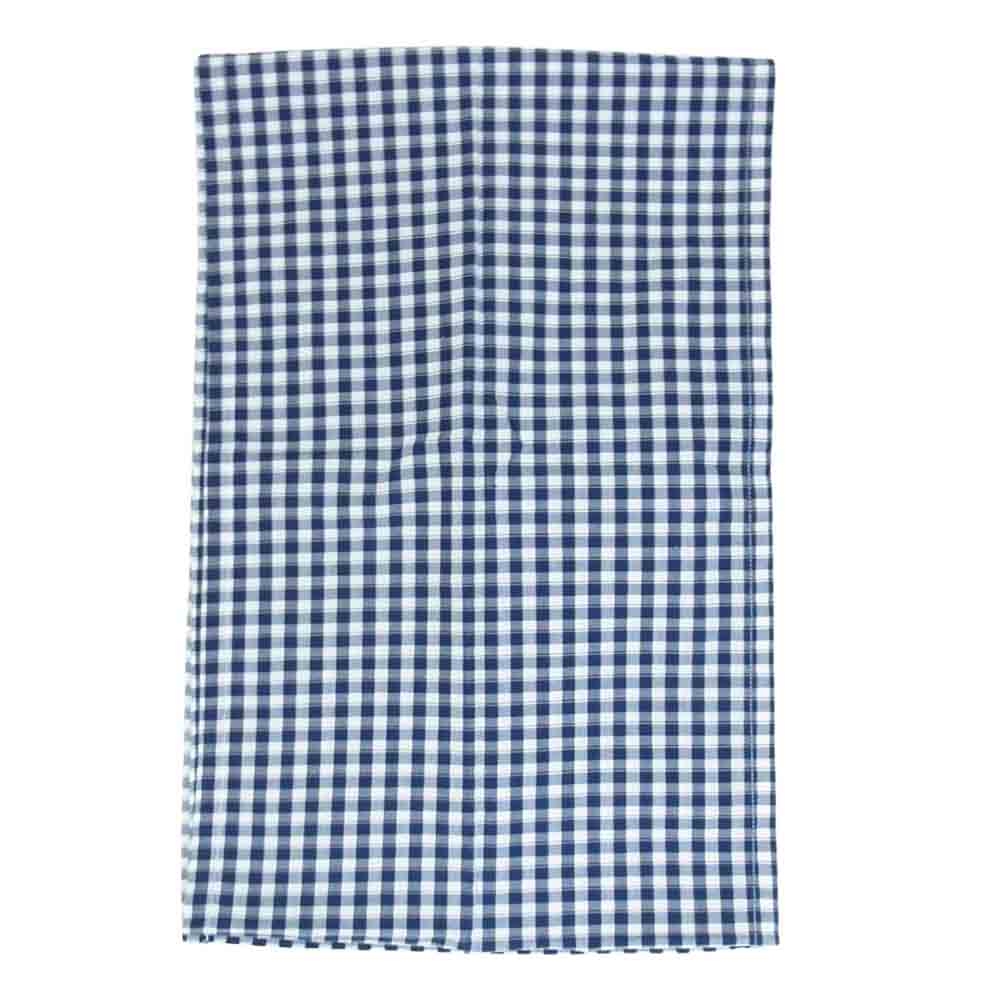 PORTER CLASSIC ポータークラシック ギンガムチェック ストール ネイビー系【中古】