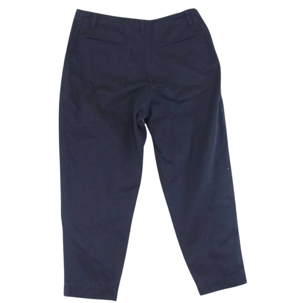PORTER CLASSIC ポータークラシック BING CHINOS ビングチノ ワイド テーパード チノパンツ ネイビー系 M【中古】