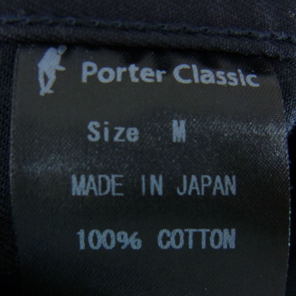 PORTER CLASSIC ポータークラシック BING CHINOS ビングチノ ワイド テーパード チノパンツ ネイビー系 M【中古】