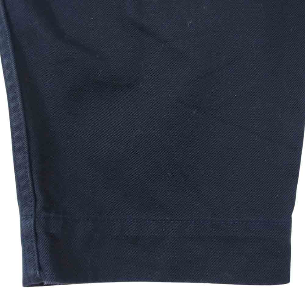 PORTER CLASSIC ポータークラシック BING CHINOS ビングチノ ワイド テーパード チノパンツ ネイビー系 M【中古】