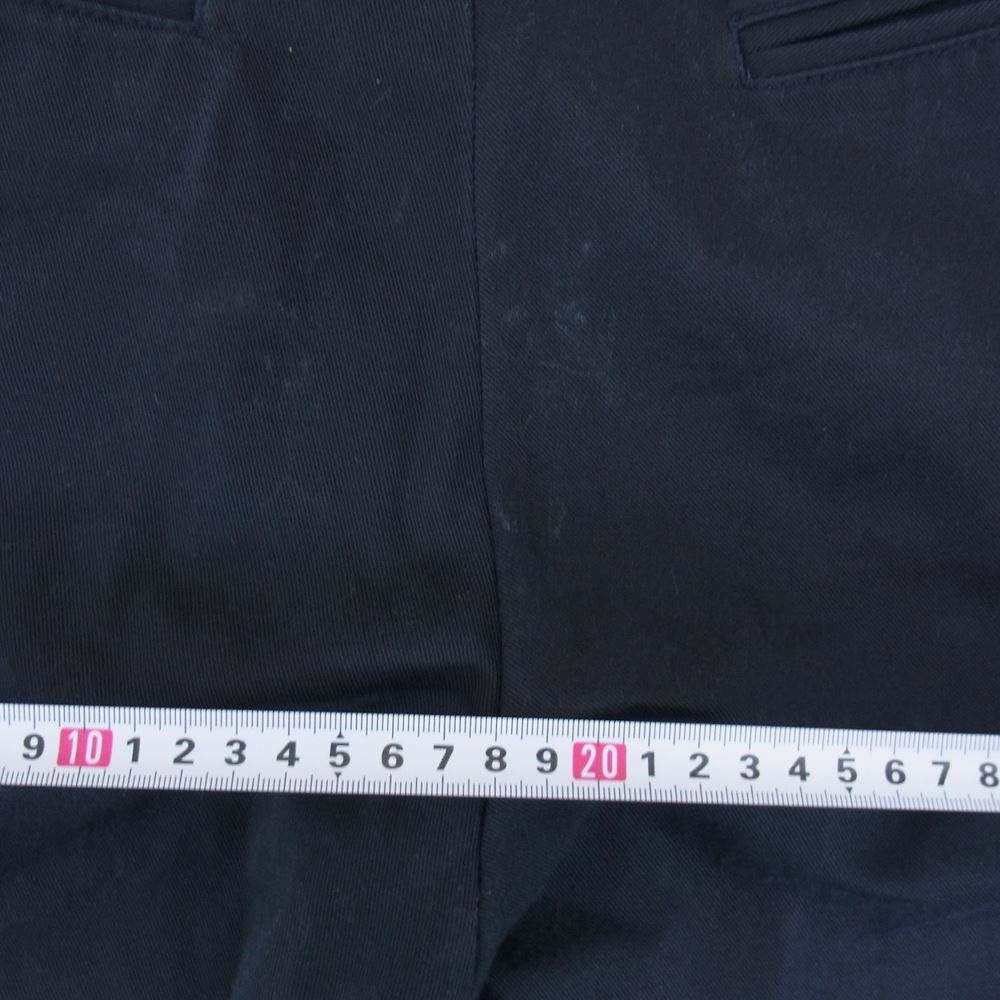 PORTER CLASSIC ポータークラシック BING CHINOS ビングチノ ワイド テーパード チノパンツ ネイビー系 M【中古】