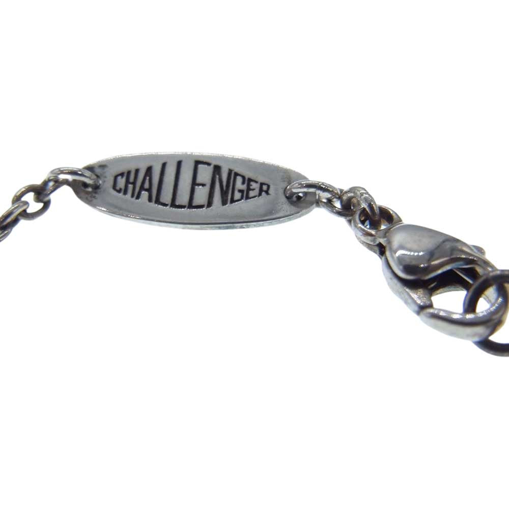 CHALLENGER チャレンジャー 挑戦 プレート ネックレス   シルバー系【中古】