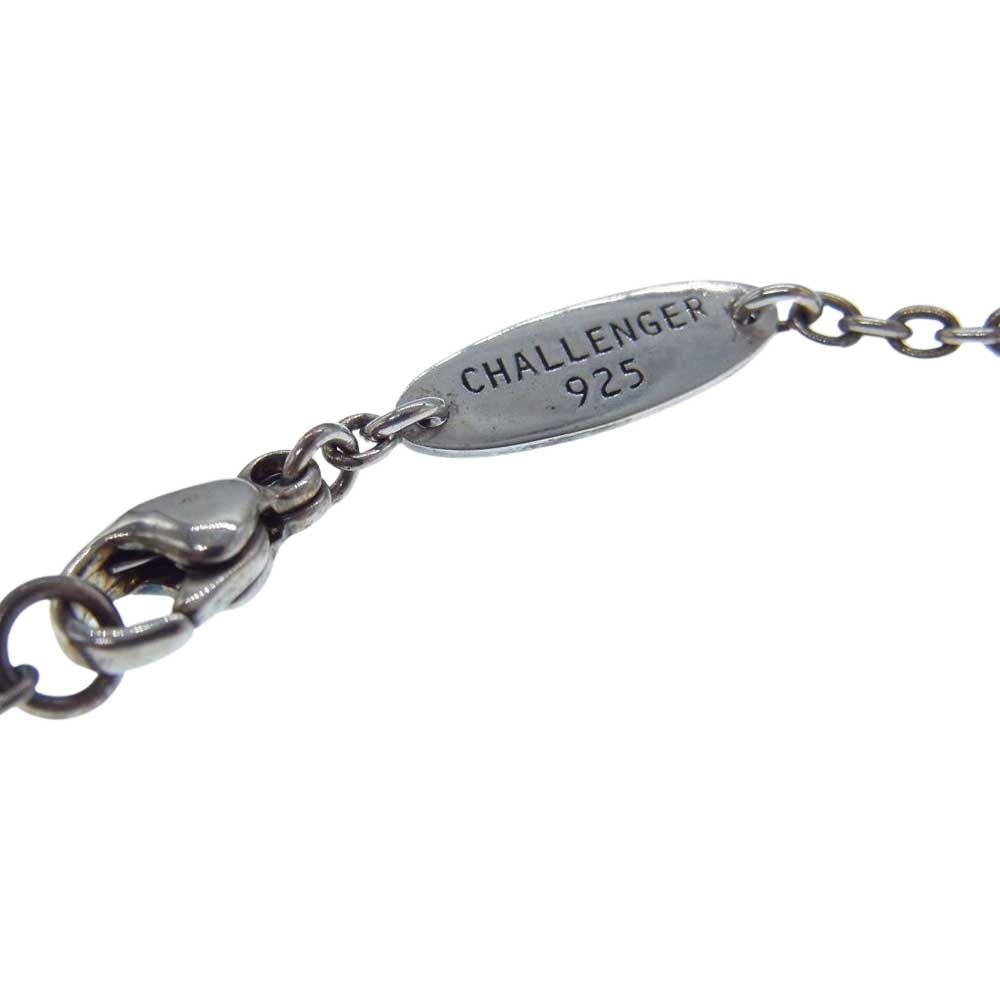 CHALLENGER チャレンジャー 挑戦 プレート ネックレス   シルバー系【中古】