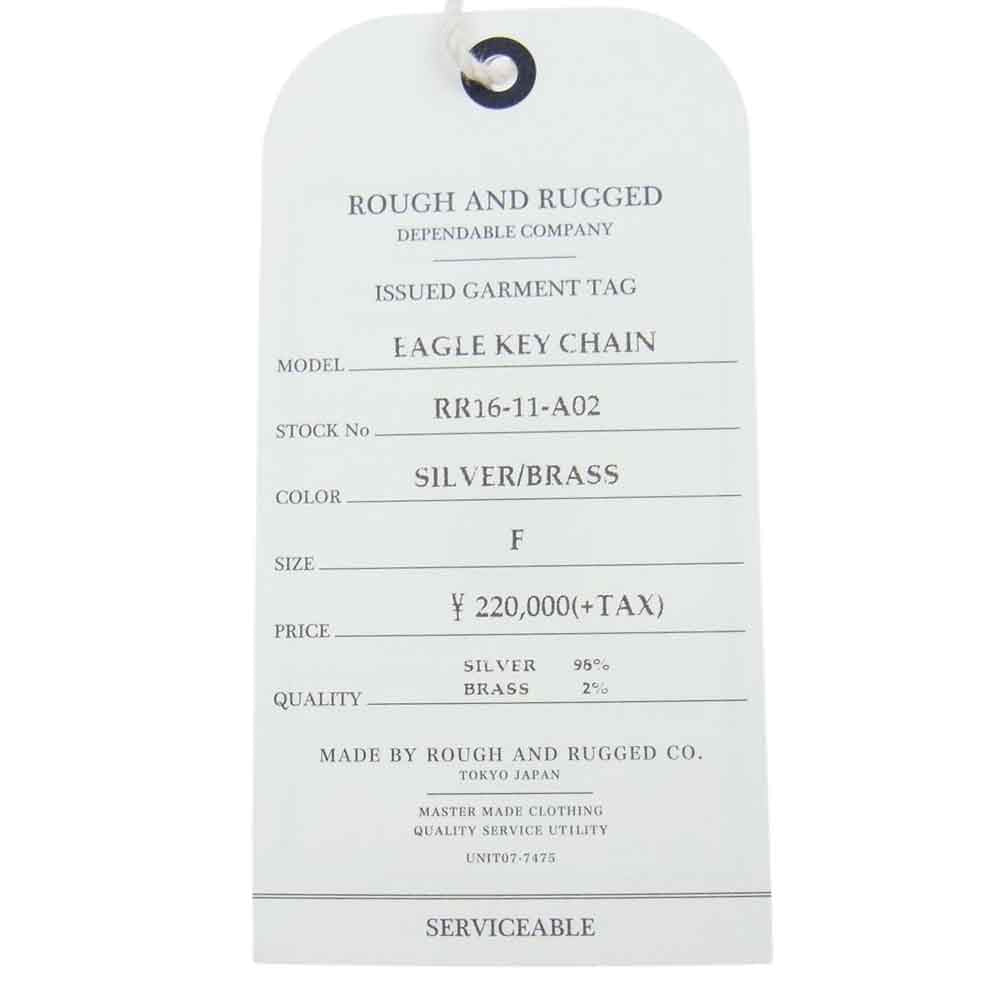 LARRY SMITH ラリースミス ROUGH AND RUGGED FACTORY EAGLE KEY CHAIN ラフアンドラゲッド ファクトリー イーグル キーチェーン ウォレットチェーン シルバー×ブラス シルバー系 F【中古】